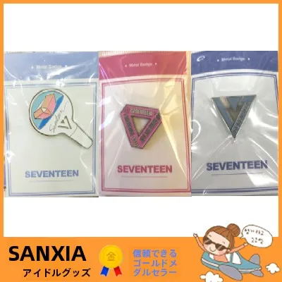 SEVENTEEN 応援棒ロゴデザイン金属製バッジ：大阪・池袋で購入可能な人気アイテムの実態と価格比較