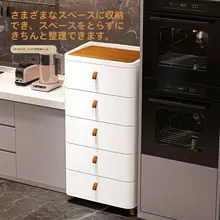 引き出し式収納キャビネット【多用途・キッチンや寝室に最適な収納】