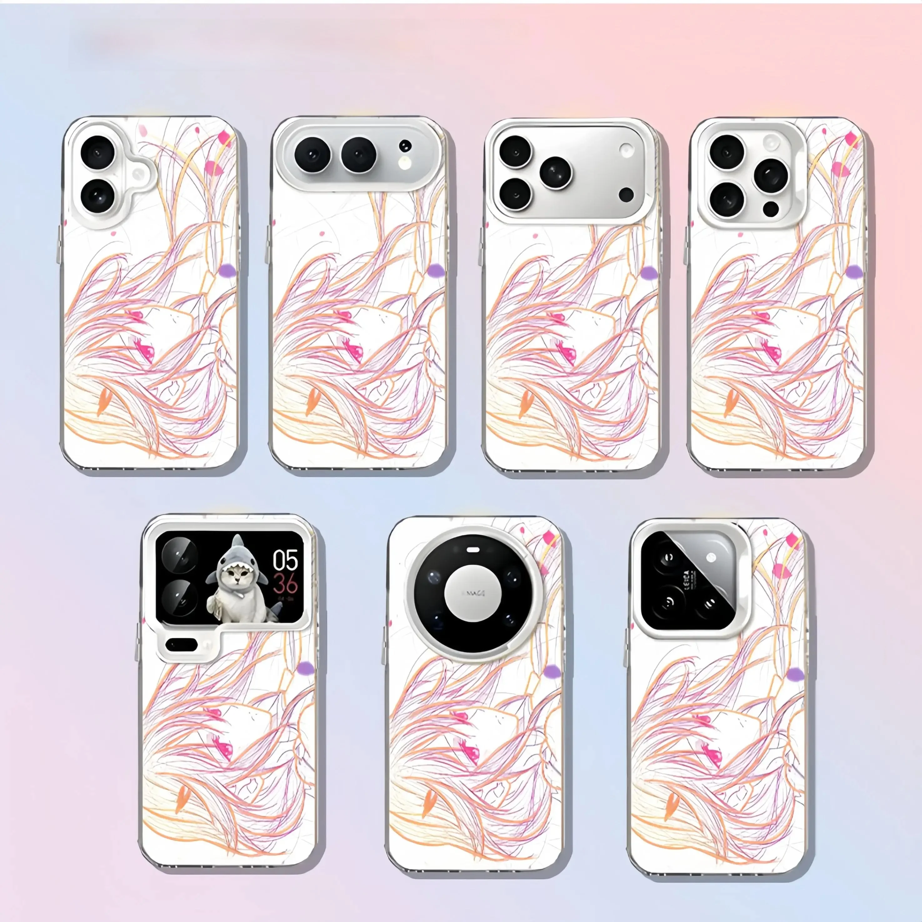 線画デザイン 携帯ケース：Apple 16promax に最適な二次元風保護ケースの実用性と性能
