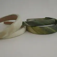 新中式デザインの緑の高いヘッドバンド【スポンジ製】