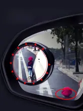 360度広角ハイビジョンリアビューカメラ用小型ミラー【車両盲点確認・後方支援】