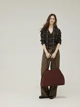 ウール前後2wayチェックシャツ【冬用・  スタイリッシュ・レトロスタイル】