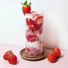 耐熱ガラス製ミニマルデザインコーヒーカップ【飲料用・ジュース・ソーダ対応】