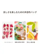 使い捨てアイスバッグ【食用・自封口・家庭用・氷製氷型】