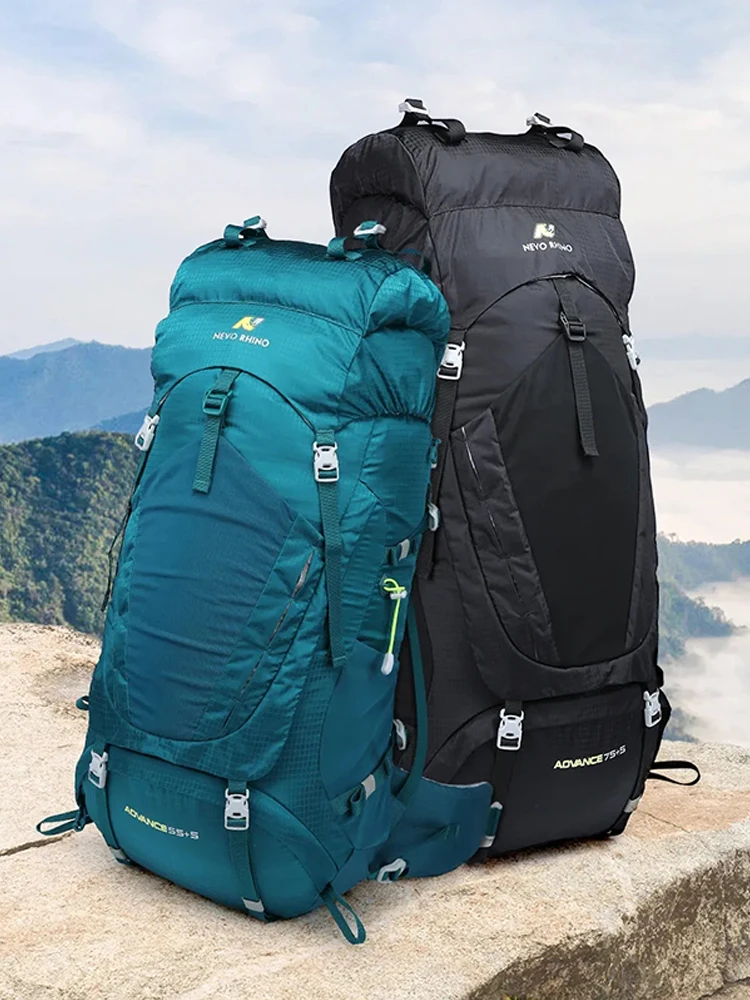 耐沃 大容量アウトドア用登山リュックサック【70L・80L・旅行・ハイキング用】 75+5 超大容量アップグレード版