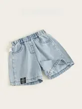 夏用レトロストリートスタイル キッズデニムショートパンツ【シンプルでおしゃれ・快適な薄手】