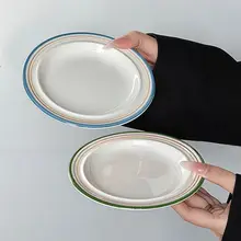 シンプルなデザインの陶製ミニプレート【アフタヌーンティー用・スイーツ・家庭用】