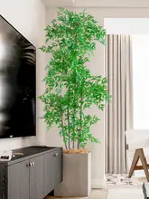 ナンテン竹 フェイク植物 インドアポット装飾ツリー 高級ラグジュアリー