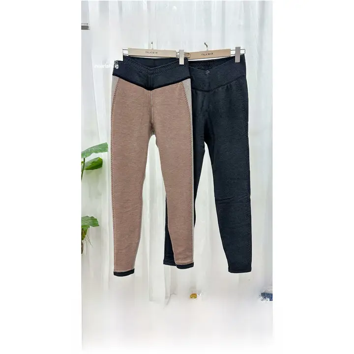 レディース 秋冬用ウール保温パンツ【膝保護・極上の柔らかさ・あったか裏起毛】