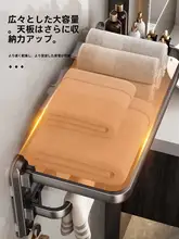 吸盤式タオルラック【穴あけ不要・バスルーム用・収納便利】