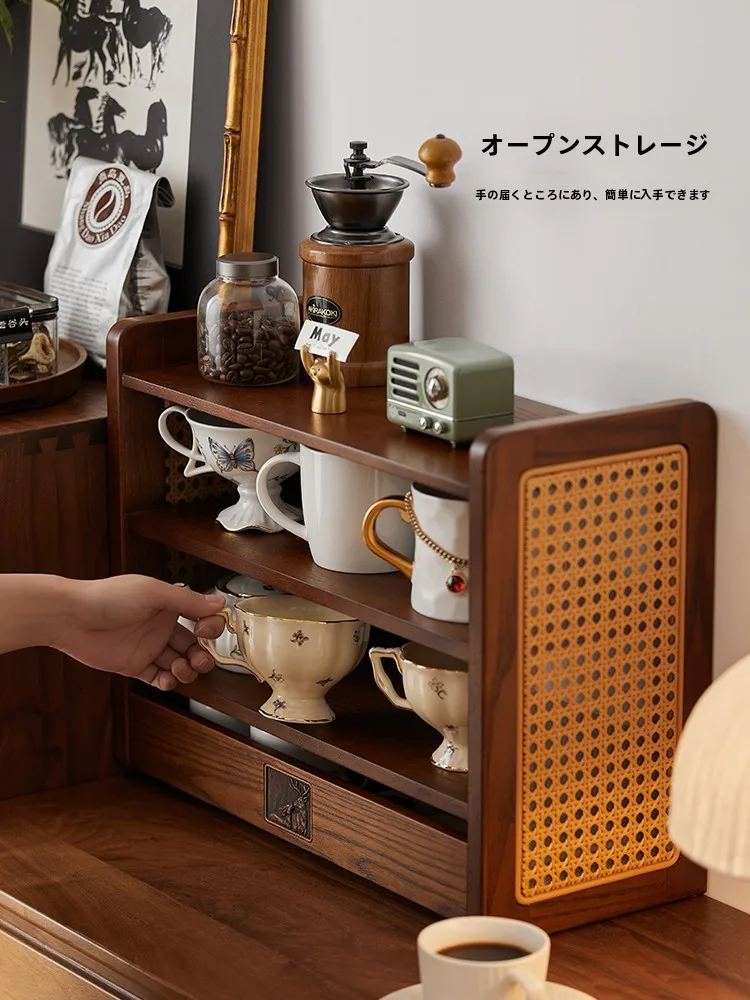 天然木製藤編みカゴテーブルLT100-SNJ-02E：収納機能と田园スタイルの実用性を解説