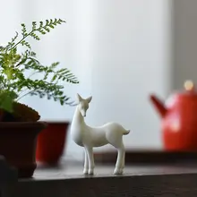 陶製小鹿の置物【インテリア用・テーブルデコレーション・クリエイティブデザイン】