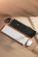 Aoc ワイヤレス静音キーボードマウス【高いデザイン・女性向け・デスクトップPC対応】（セットアップ対応）