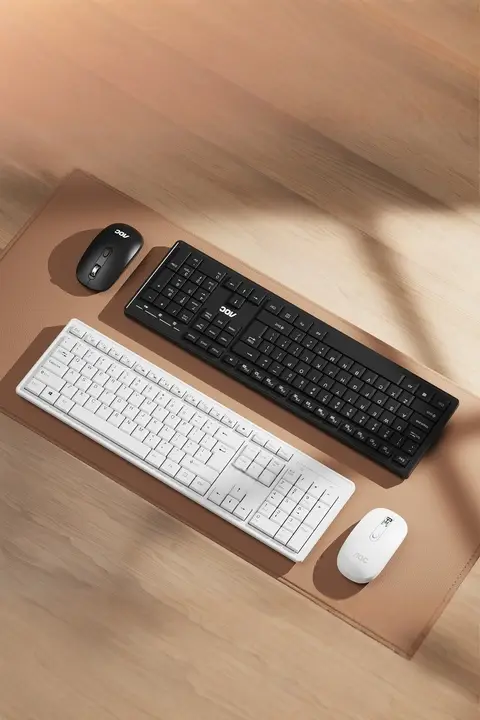 Aoc ワイヤレス静音キーボードマウス【高いデザイン・女性向け・デスクトップPC対応】（セットアップ対応）