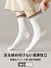 春夏用 薄手中筒 コットン女性用靴下【防臭・抗菌・吸汗】