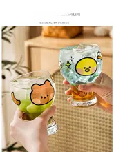 Tlife ビールグラス【可愛いデザイン・家庭用・果汁やカクテルに最適】