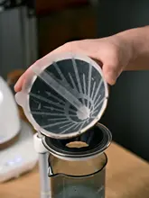 V60用 食品級ドリップフィルター【使い捨て・扇形・コーヒー抽出用】