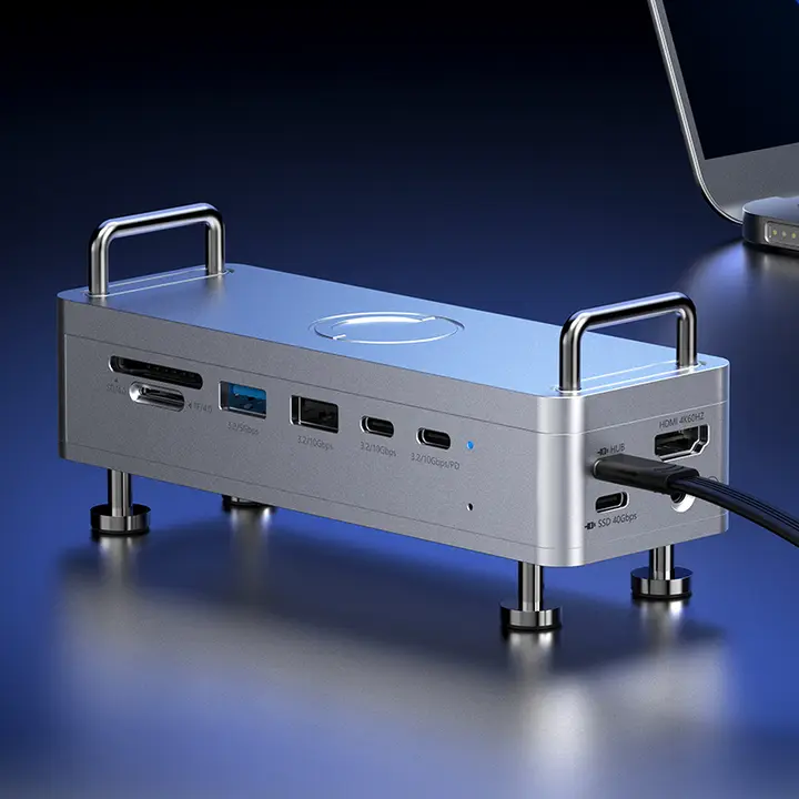 USB4対応ポータブルSSD用ハードディスクケース【M2・Mac mini対応・拡張ドック】