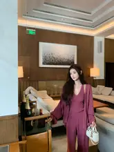 薄手のサマーニットカーディガン／タンクトップ／ロングパンツ【気質デザイン・セットアップ対応】