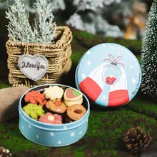 クリスマスクッキー用鉄製ギフトボックス【お菓子缶・空のキャンディーボックス】