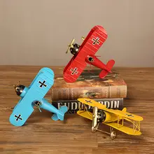 レトロ飛行機モデルインテリア小物【鉄製・男の子の部屋用・装飾品】