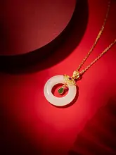 天然和田玉使用のペンダントネックレス【女性用・鎖骨ライン・シルバーアクセサリー】