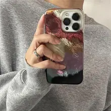 ANNACASE iPhone用秋冬デザインのソフトケース【全包型・防落下・スプラッシュカラー・トランスファーボディ】