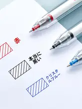 速乾性の滑らかな中性ペン【赤色・学生向け・高筆圧】
