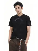 半袖Tシャツ ユニセックス ストリート タイダイ スタッド ボックスシルエット ヴィンテージウォッシュ 夏 「ACRARDIC」