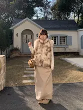 感漂うニットハイウエストスカート【ウエストゴム・ロング丈】