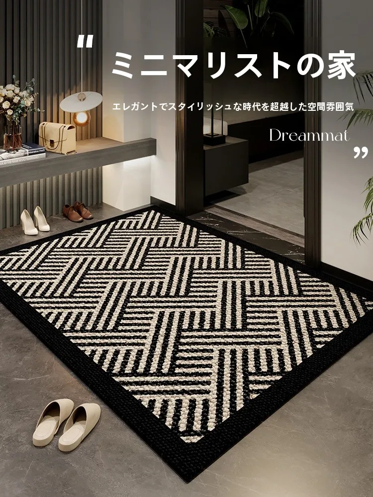 タマイズ可能な高級玄関マット：免洗・汚れに強い北欧風シンプルデザイン