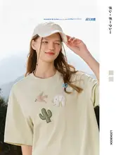 ユニークな立体カートゥーンデザインの半袖Tシャツ【カジュアル・男女兼用】