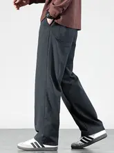 シンプルで高級感のあるメンズワイドパンツ【ストレート・カジュアル・フィット】（セットアップ対応）