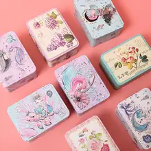 おしゃれな鉄製収納ボックス【ヘアクリップ・口紅用・オフィスや寮に最適・蓋付き・お菓子収納】