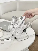 リモコン収納ボックス【クリエイティブ・高級感あるデザイン・デスクトップ用・仕切り付き】