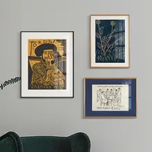 ウォールアート 北欧風 ヴィンテージ フレンチ風 アメリカン風 ピカソ調 抽象画 リビング ソファ背面 インテリア セット