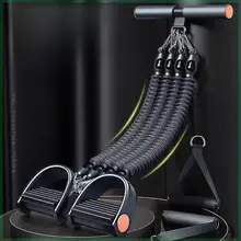 家庭用 フットペダル式トレーニング器具【腹筋強化・脚部のエクササイズ・丈夫なラバーロープ】