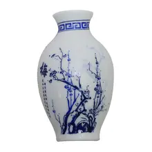 青花瓷デザインの磁石付き花瓶マグネット【陶器製・インテリア装飾用・ギフト】