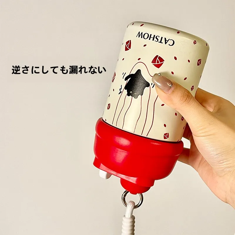 かわいい猫デザインのステンレス保温ボトル：子供用ストロー付き保温保冷水筒の実用性と選定基準