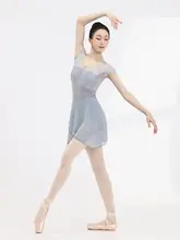 芙帛 バレエレオタード【短袖・メッシュデザイン・女性用体操服】