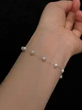 天然淡水真珠ブレスレット【極細・ダイヤモンドカット・重ね着けにも最適】
