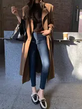 Lilylikes 裏起毛デニムパンツ【スリムフィット・温かい・脚長効果】