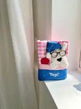 かわいい犬デザインのパスポートケース【旅行用・収納ポケット付き】