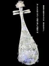 オリジナルデザインのロリータ風クリスタル琵琶【中華風・撮影用】