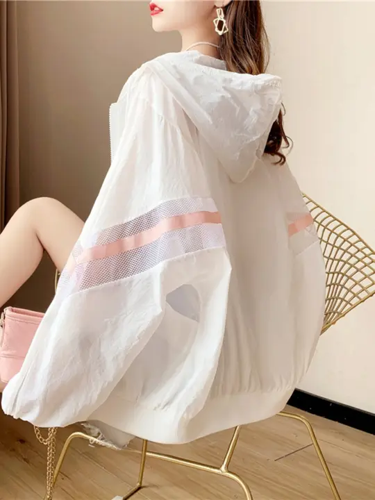 夏用薄手 UVカットカーディガン【大きいサイズ・ビッグシルエット・通気性・クール素材】