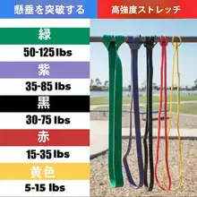 懸垂補助バンド【エクササイズ・ストレッチ・長尺・多機能・トレーニング用】