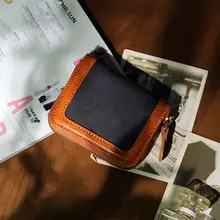 財布 レディース 本革 帆布 パッチワーク ヴィンテージ ファスナー じゃばら 免許証ケース マルチカード