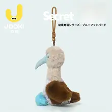 かわいいブルーフットバードの毛糸製チャーム【ボールチェーン付き・誕生日プレゼント】