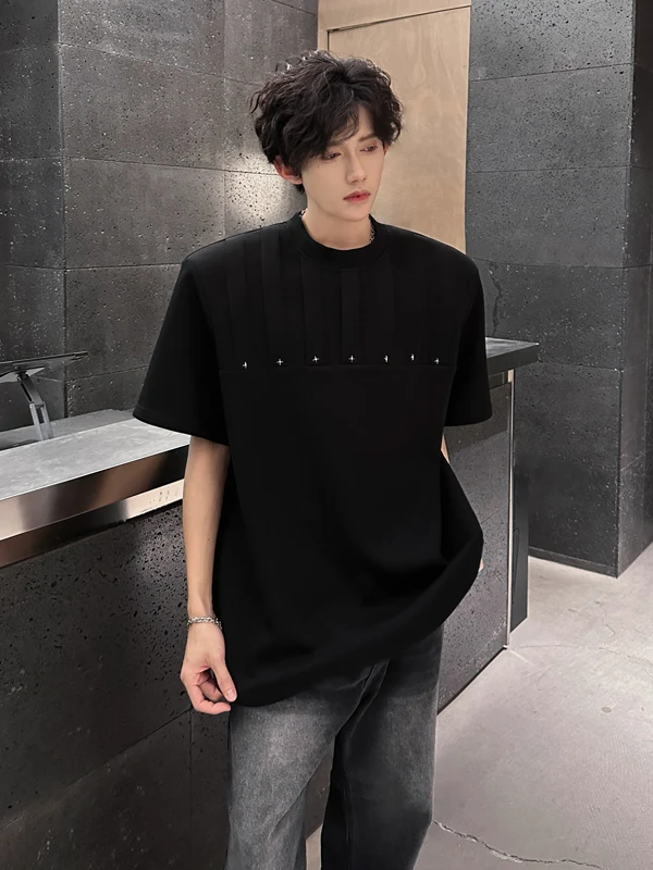 短丈tシャツ メンズの選定基準：Eypia スタイリッシュな小さめ襟Tシャツの実用性と着心地