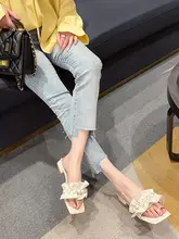 夏用カジュアルサンダル【おしゃれなデザイン・ビーチ用・スリッポン・一字型】